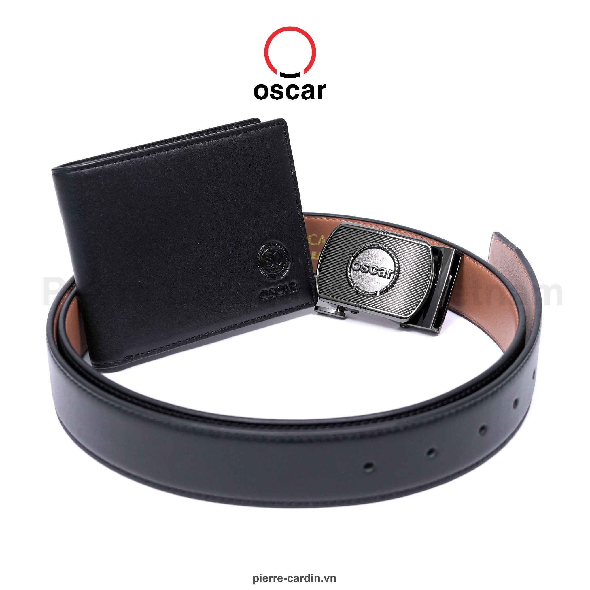 Pierre Cardin Paris Vietnam | Bộ Combo Thắt Lưng & Ví Da Thời Trang Thượng Hạng Oscar Fashion - OCMBLAJ 118