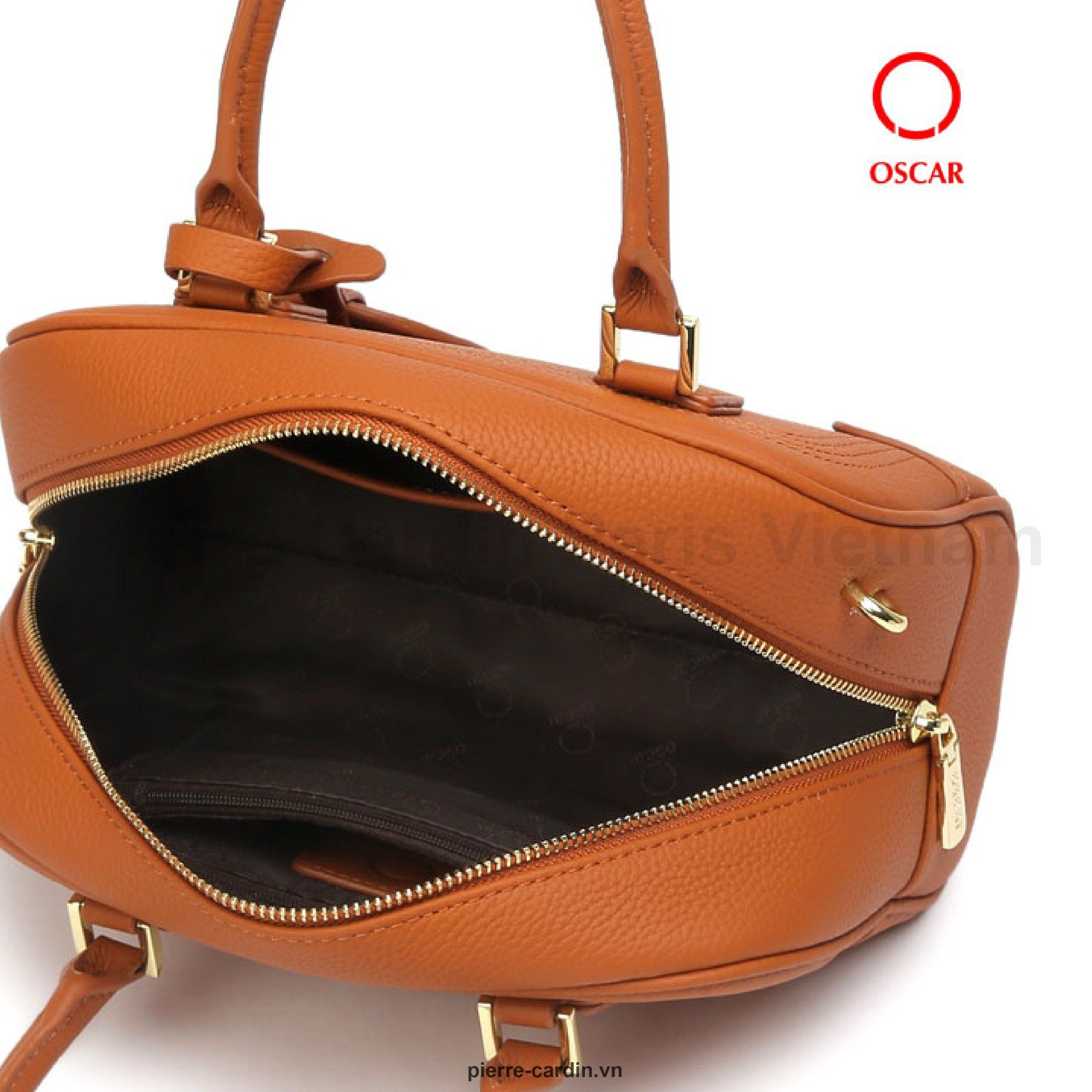 Pierre Cardin Paris Vietnam | Túi Bowler Bag Da Bò Thật Oscar Fashion Phong Cách Modern Murse - OCWHBLJ 112