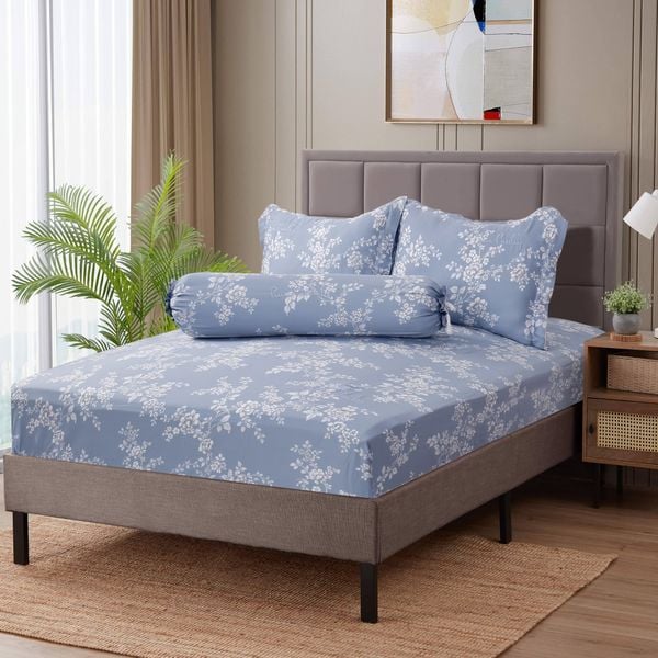 Bộ drap - áo gối Snowy 023 Tencel 40s