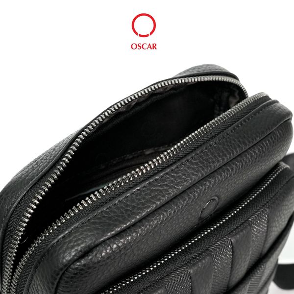 Túi Đeo Chéo Nam Oscar - 068 (Họa Tiết Kẻ Ô 3D, Phong Cách Casual Năng Động)