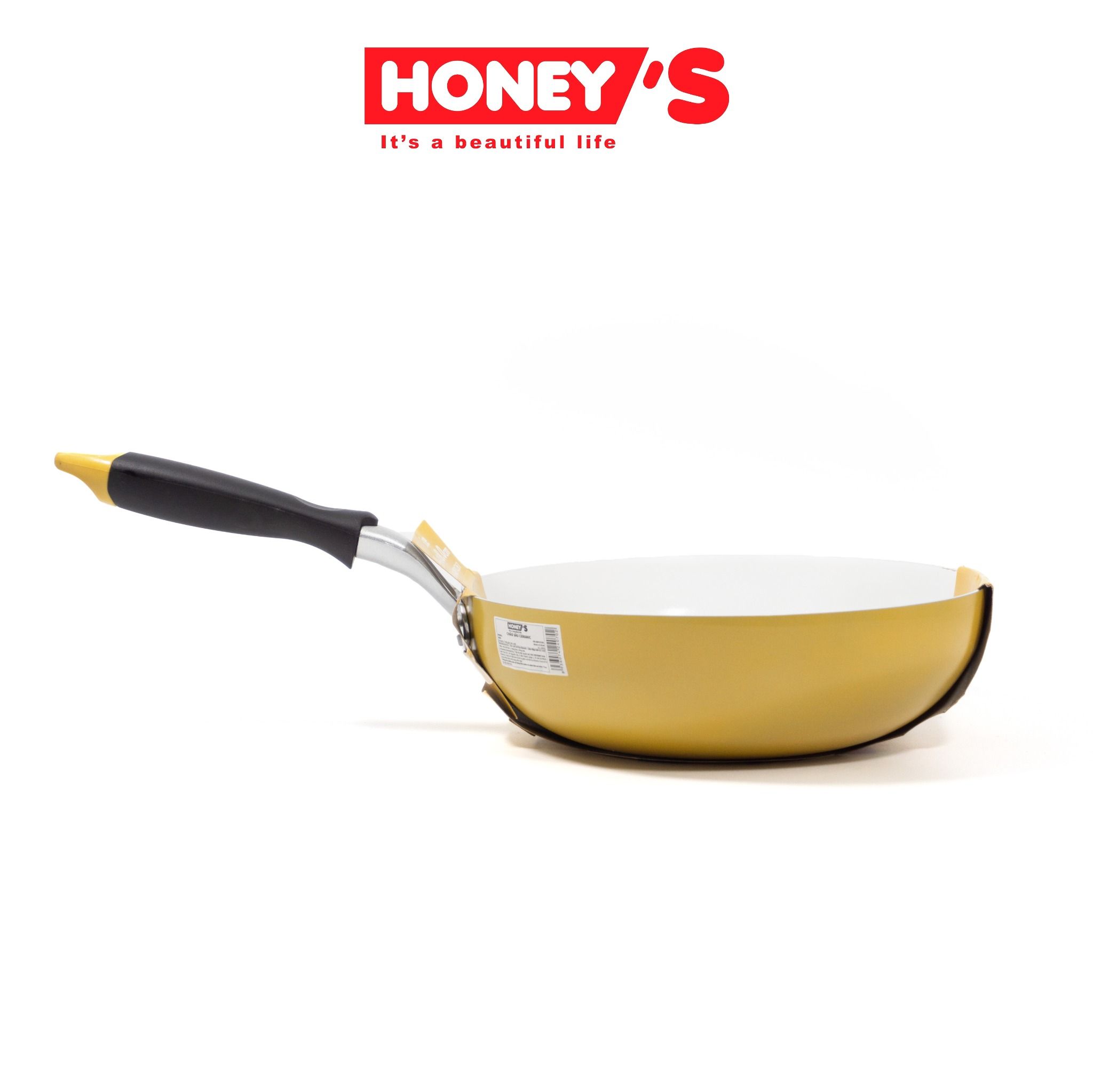 CHẢO SÂU CERAMIC HONEY'S SIZE 26CM MÀU NGẪU NHIÊN - HO-ADF1C261