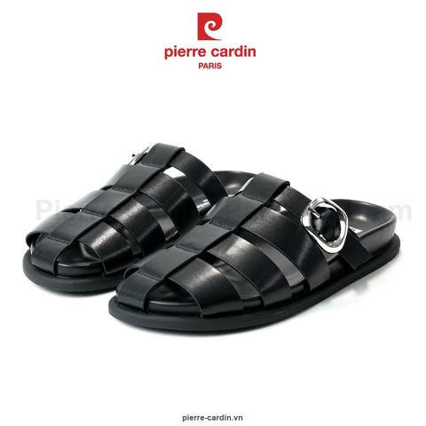 [Giao Hoả Tốc 3h] Giày Mules Nữ Pierre Cardin Mã 302 – Thiết Kế Quai Đan Gladiator & Khóa Kim Loại Sang Trọng