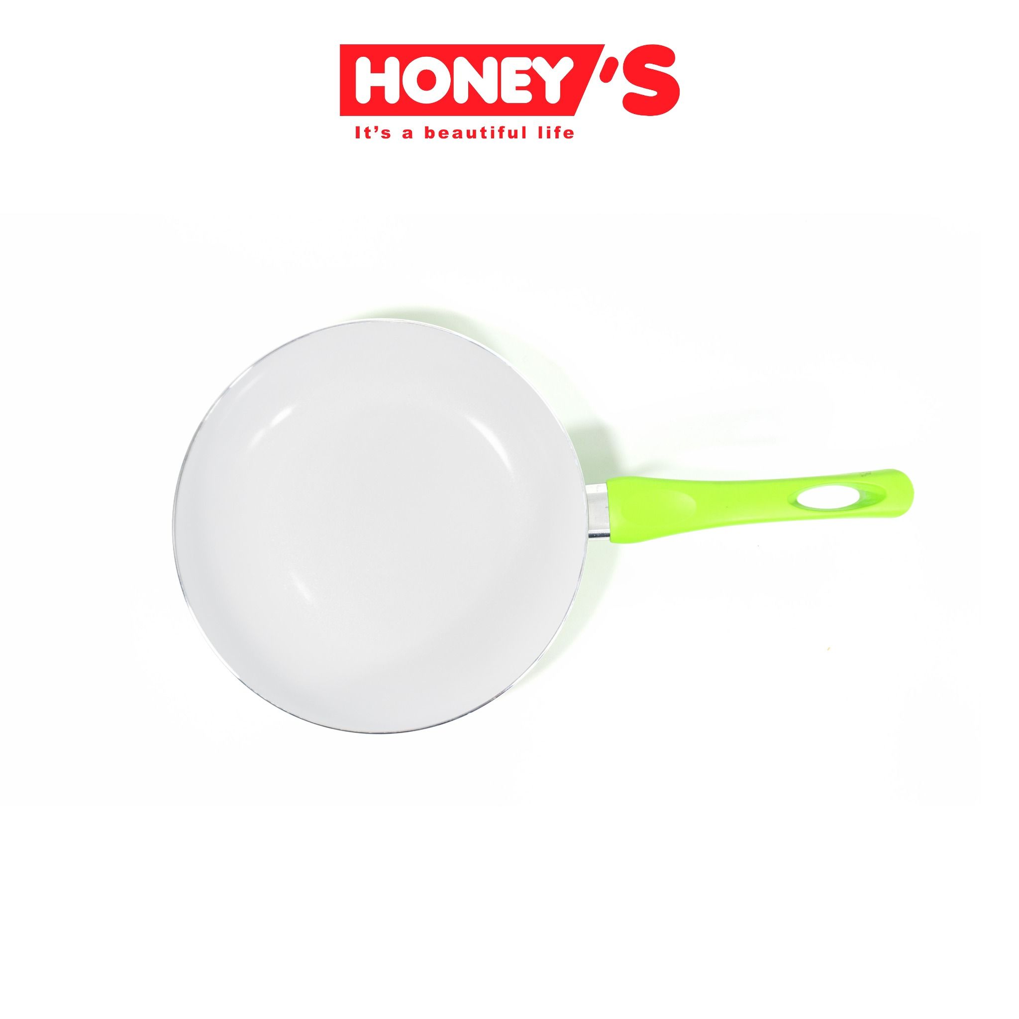 CHẢO CERAMIC CHỊU NHIỆT HONEY'S SIZE 28CM MÀU NGẪU NHIÊN  - HO-AF1C282 (KHÔNG DÙNG BẾP TỪ)