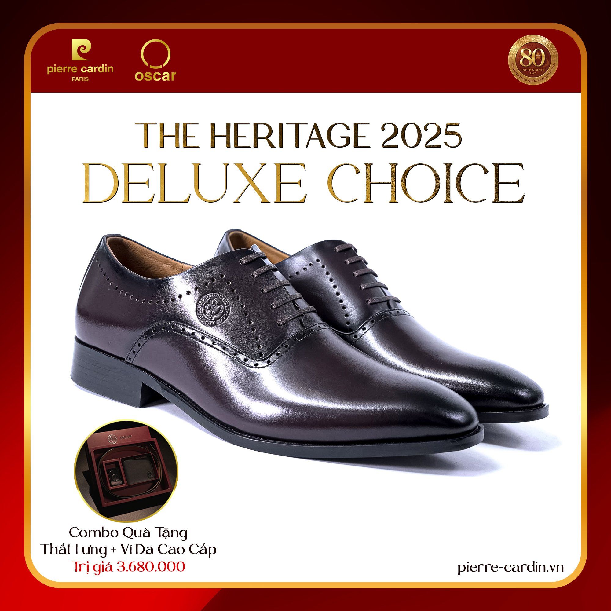 Pierre Cardin Paris Vietnam | Giày Tây Nam Cao Cấp Pierre Cardin - PCMFWLJ 375