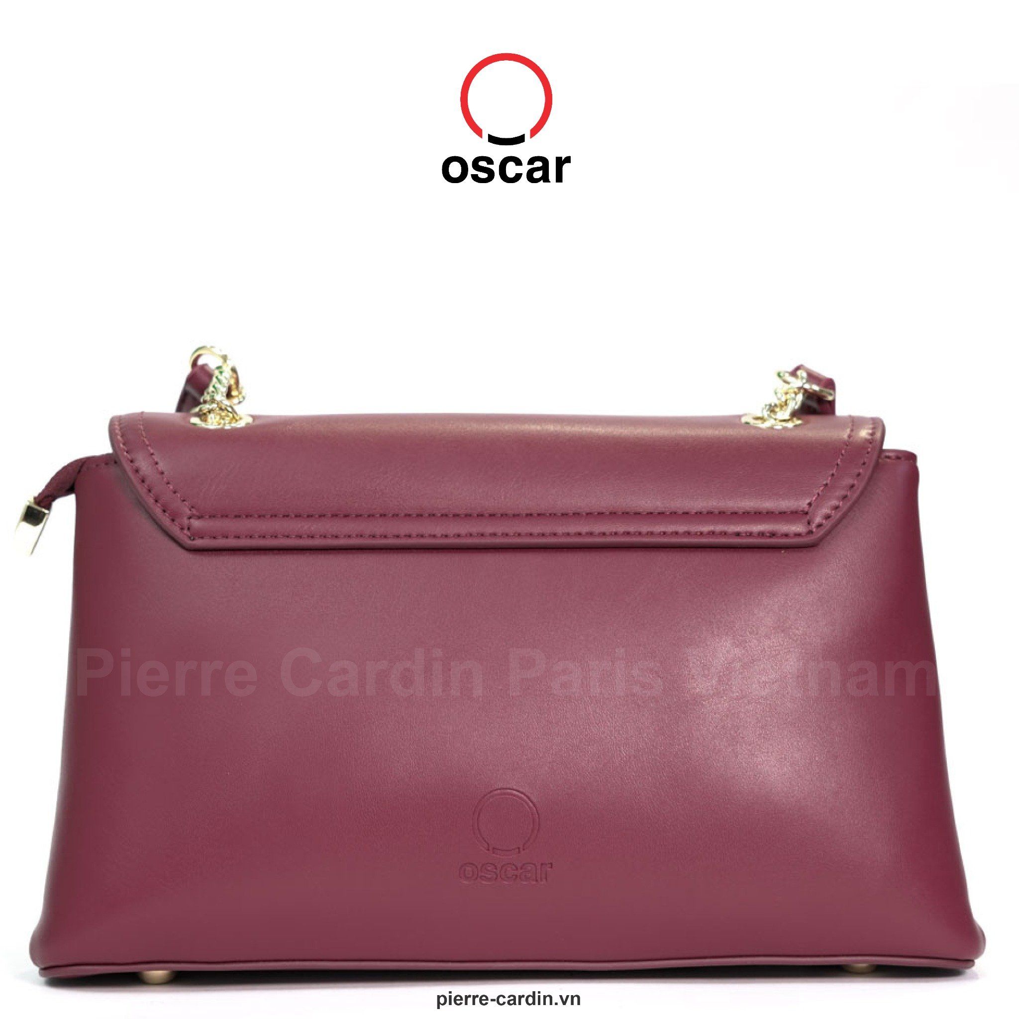 Pierre Cardin Paris Vietnam | Túi Flap Bag Thời Trang Nữ Phong Cách Haute Couture Oscar Fashion - OCWHBSJ 107 (BEIGE)