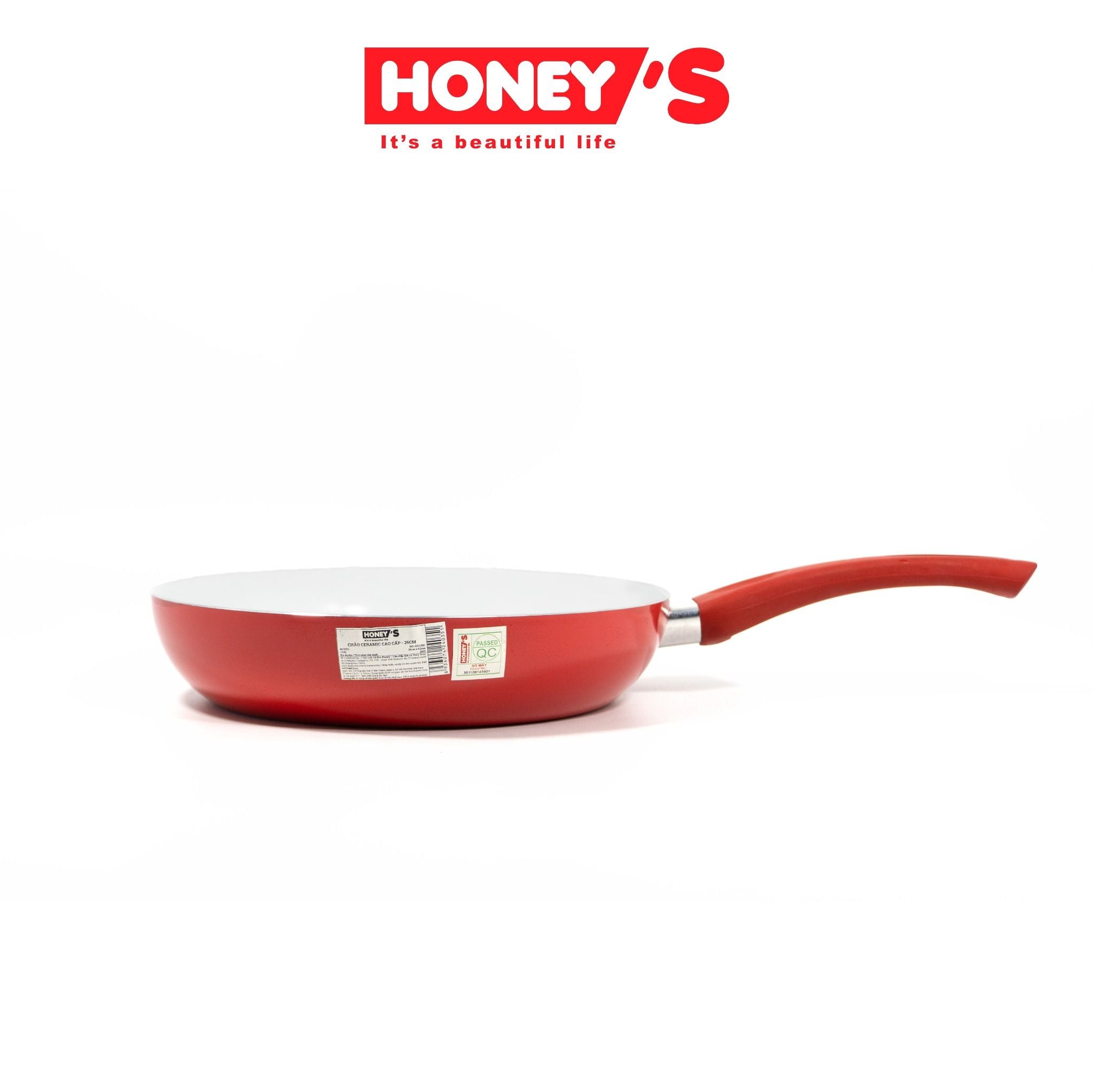 CHẢO CERAMIC CAO CẤP HONEY'S  SIZE 30CM MÀU NGẪU NHIÊN - HO-AF1C301