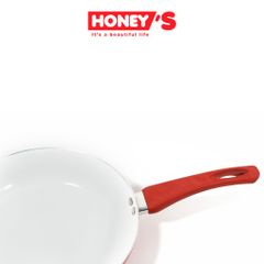 CHẢO CERAMIC CHỊU NHIỆT HONEY'S SIZE 28CM MÀU NGẪU NHIÊN  - HO-AF1C282 (KHÔNG DÙNG BẾP TỪ)