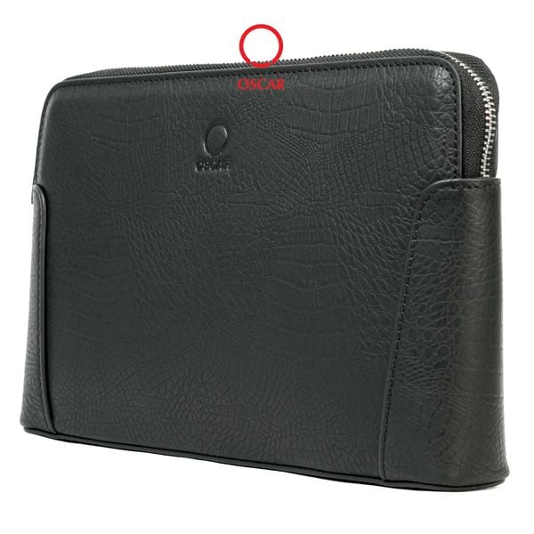 Ví Cầm Tay Nam Oscar - 014 (Clutch Da Phối Vân Cá Sấu, Sang Trọng & Tiện Dụng)