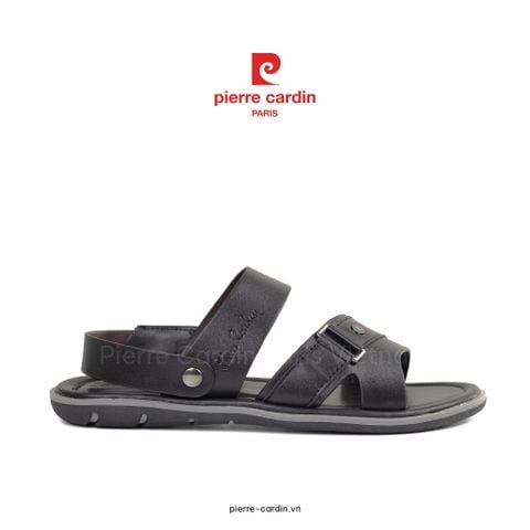 Sandals Da Cao Cấp Pierre Cardin - PCMFWLG 156 (BLACK)