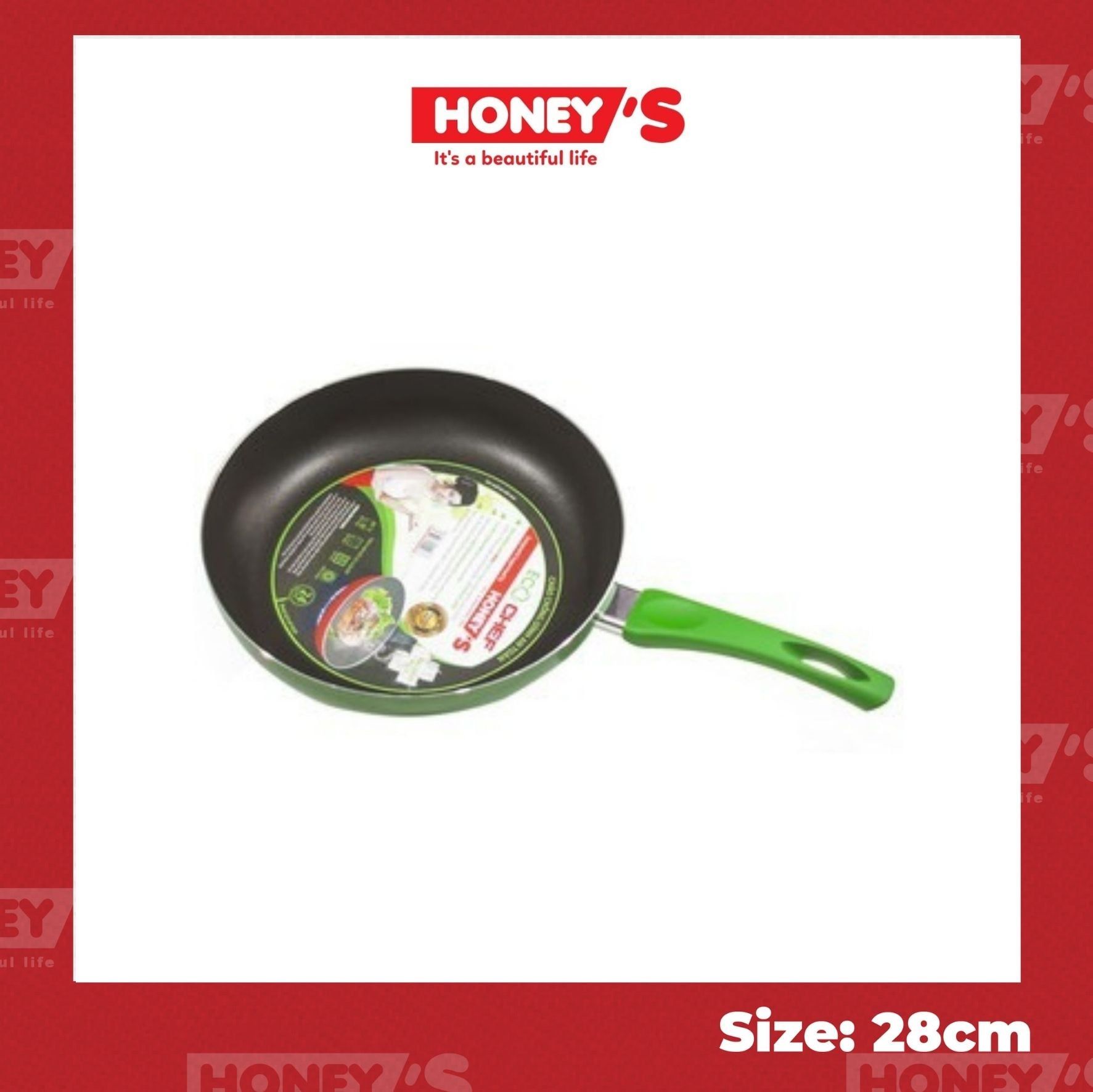 CHẢO CHỐNG DÍNH AN TOÀN HONEY'S 28CM - ECO-AF1N281