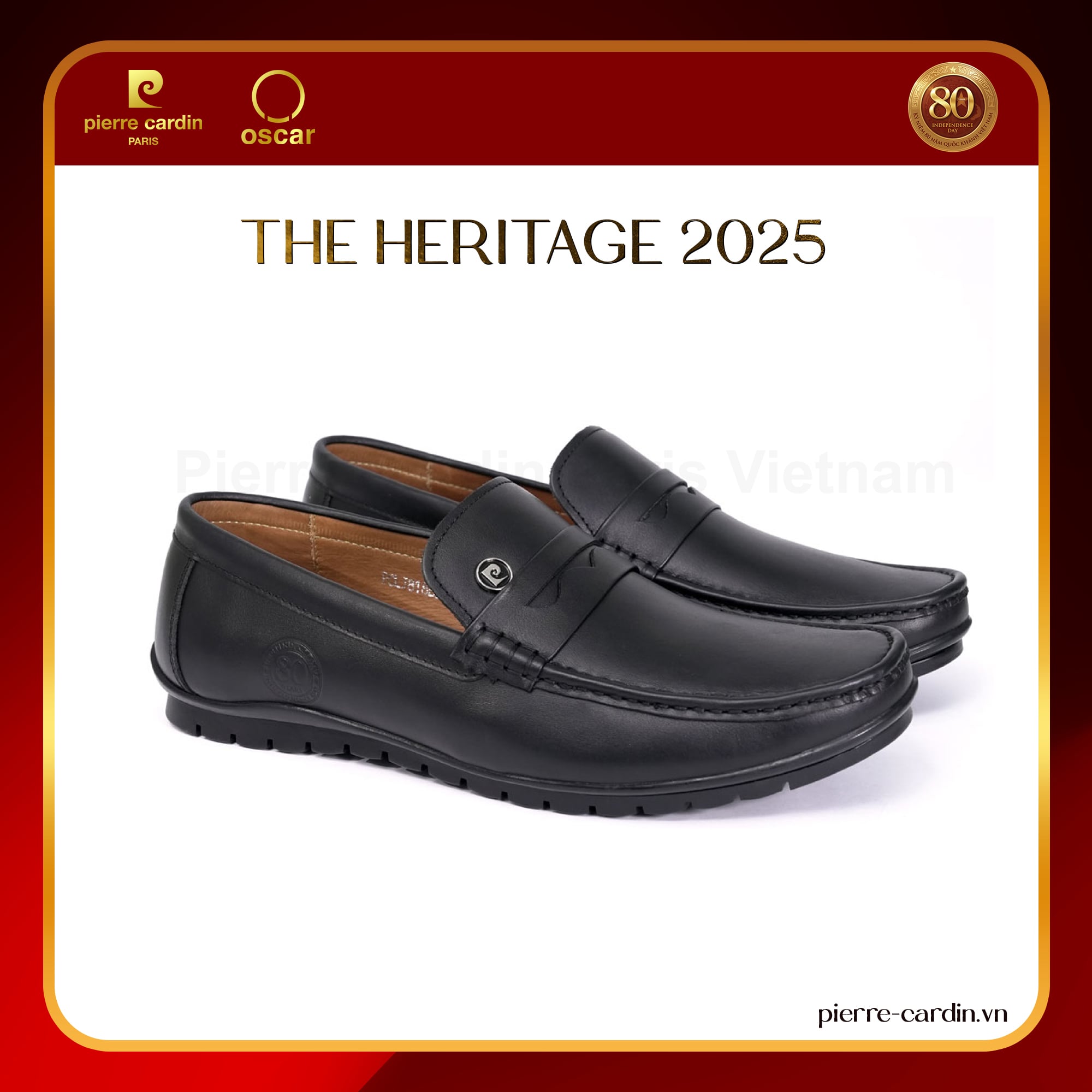 [80-YEARS] Giày Penny Moccasins Phong Cách Tối Giản Pierre Cardin – PCMFWLJ 818 (THE MAN IN HISTORY)