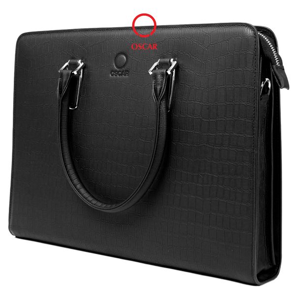 Túi Xách Nam Công Sở Oscar - 064 (Da Vân Cá Sấu Sang Trọng, Đẳng Cấp Thượng Lưu)