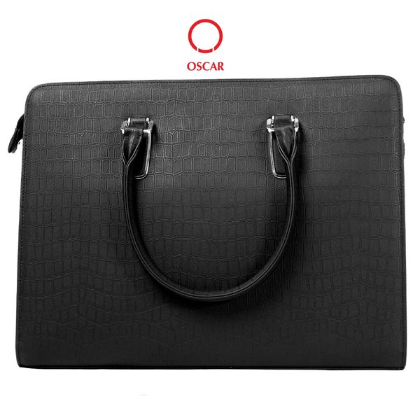 Túi Xách Nam Công Sở Oscar - 064 (Da Vân Cá Sấu Sang Trọng, Đẳng Cấp Thượng Lưu)