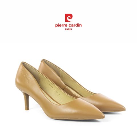Giày Nữ Cao Gót Mũi Nhọn Da Thật Pierre Cardin - PCMFWLH 241 (+6cm) - BROWN