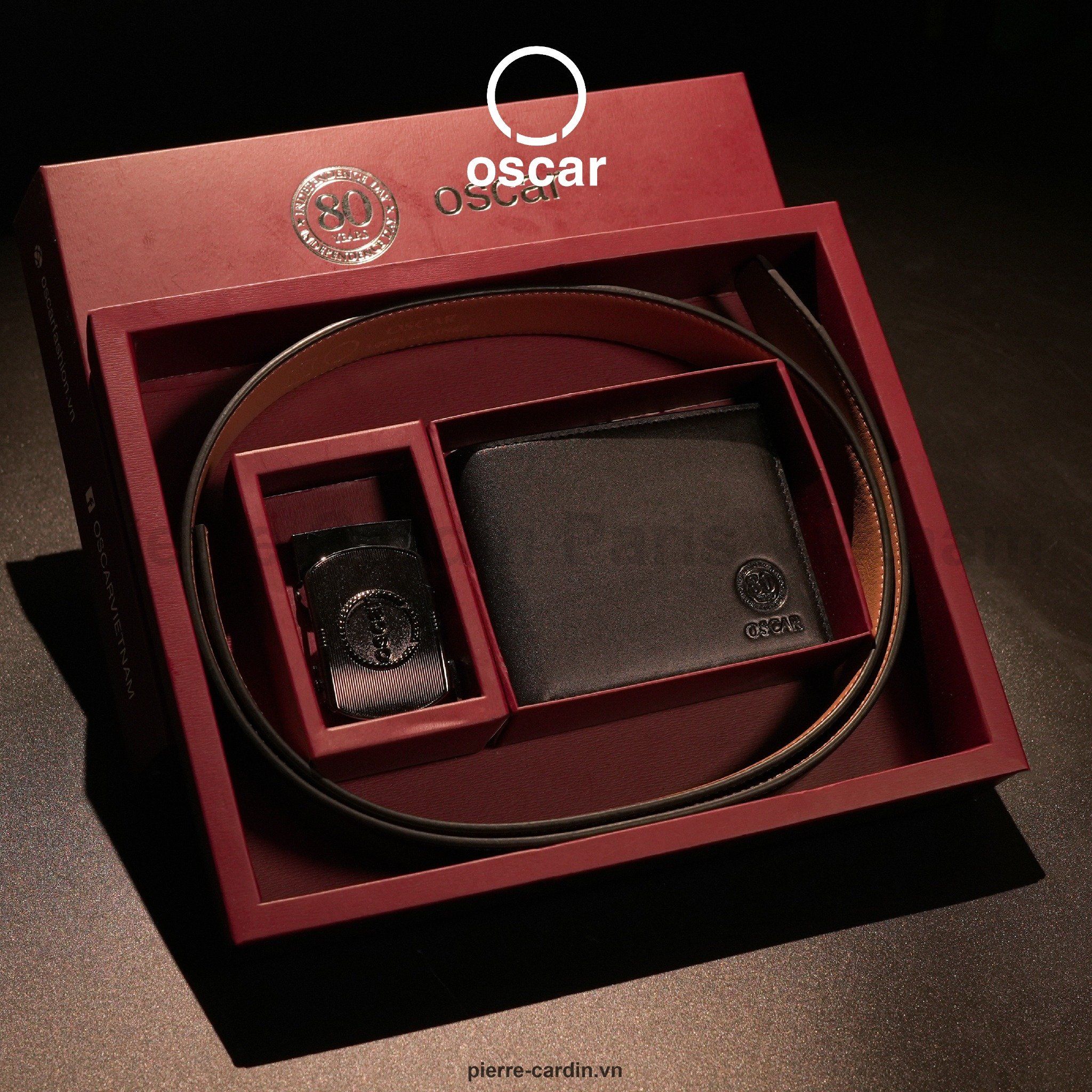 Pierre Cardin Paris Vietnam | Bộ Combo Thắt Lưng & Ví Da Thời Trang Thượng Hạng Oscar Fashion - OCMBLAJ 118