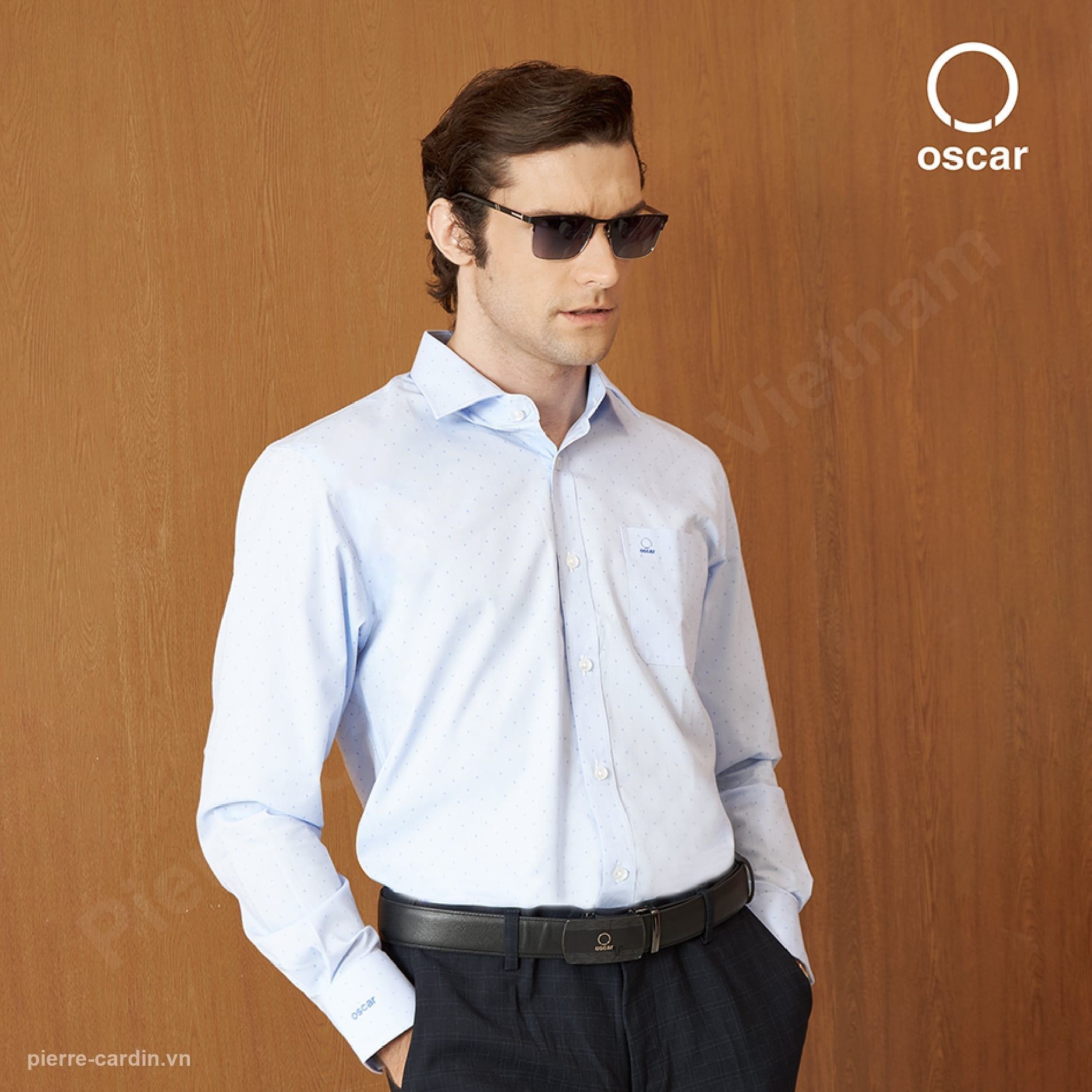 Áo sơ mi nam tay dài Oscar 057