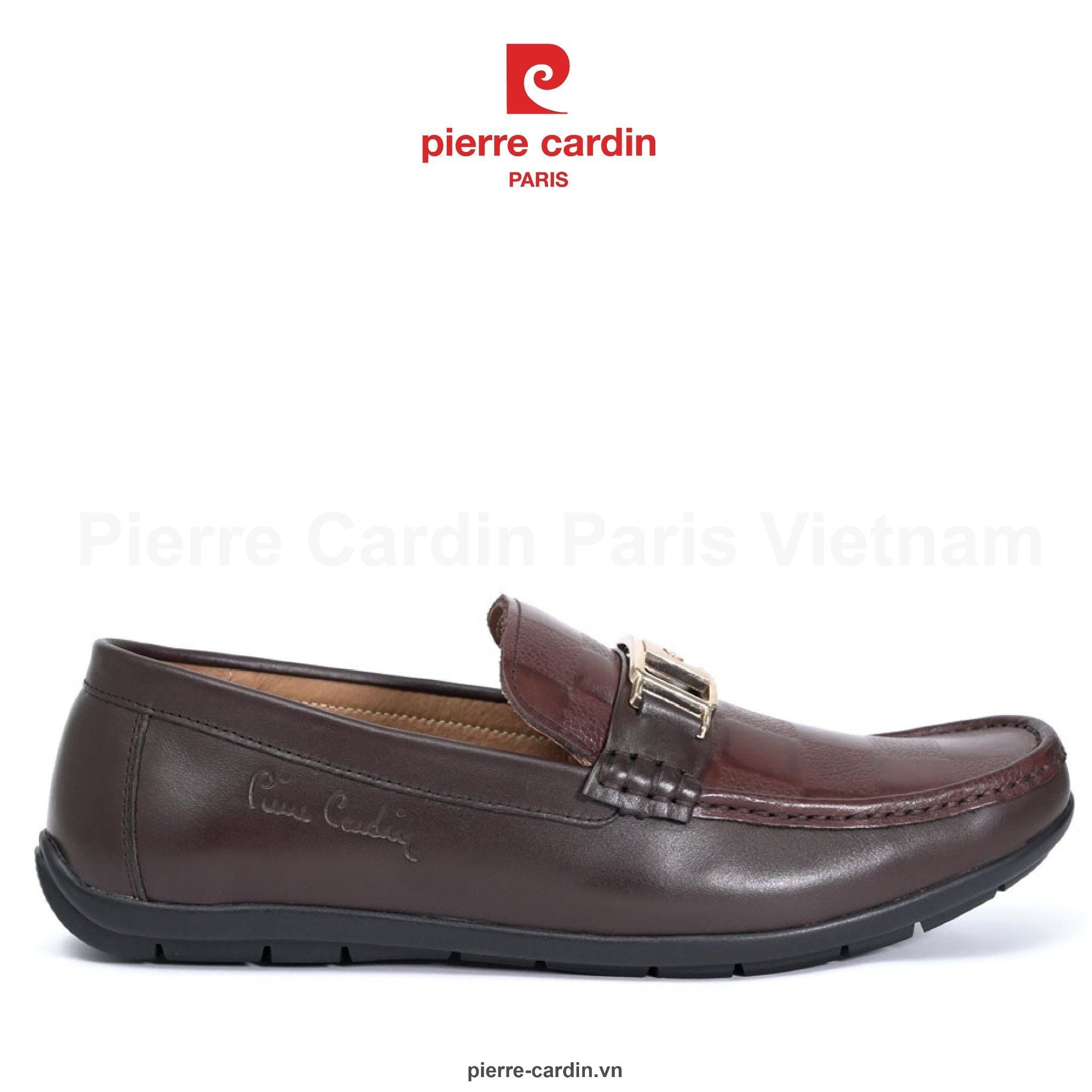 Pierre Cardin Paris Vietnam | Giày Horsebit Moccasins Hàng Hiệu Pierre Cardin - PCMFWLJ 809 (BROWN)