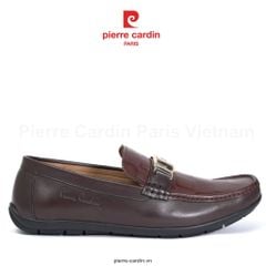 Giày Horsebit Moccasins Hàng Hiệu Pierre Cardin - PCMFWLJ 809 (BROWN)