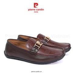 Giày Horsebit Moccasins Hàng Hiệu Pierre Cardin - PCMFWLJ 809 (BROWN)