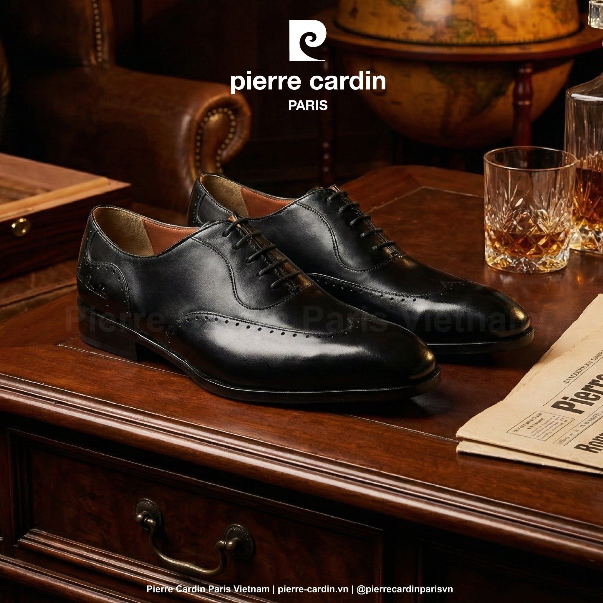Giày tây nam có dây Oxford Pierre Cardin 364