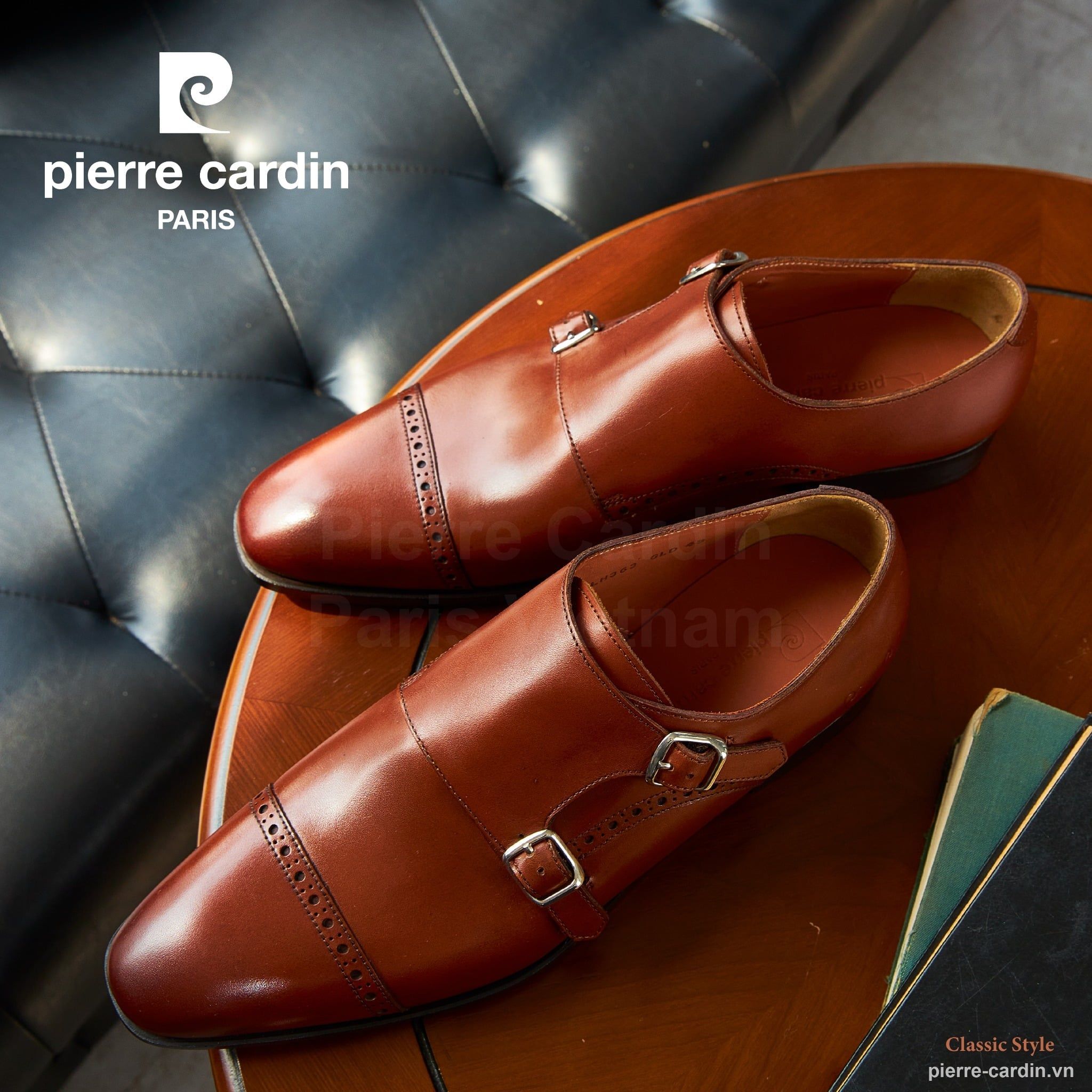 Giày tây nam Monk Strap Pierre Cardin 363