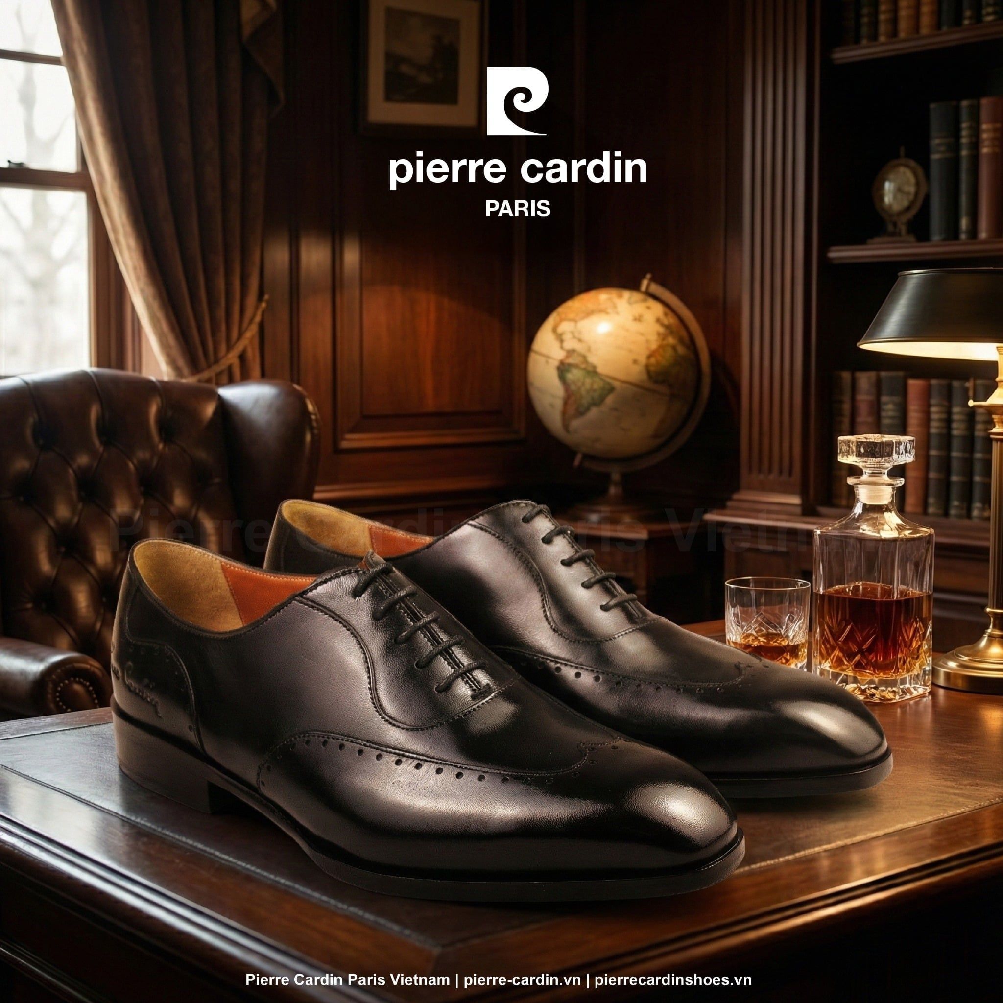Giày tây nam có dây Oxford Pierre Cardin 364