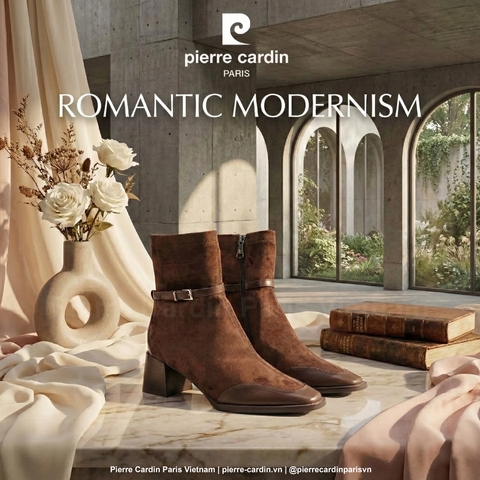 Giày Bốt Nữ Cổ Thấp Phong Cách Lãng Mạn Hiện Đại Pierre Cardin - PCWFWSJ 294