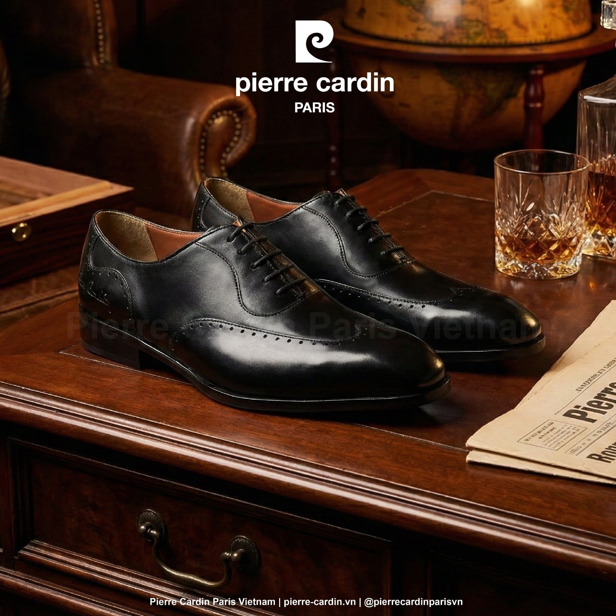 Pierre Cardin Paris Vietnam | Giày Brogue Oxford Cao Cấp Pierre Cardin - PCMFWLH 364