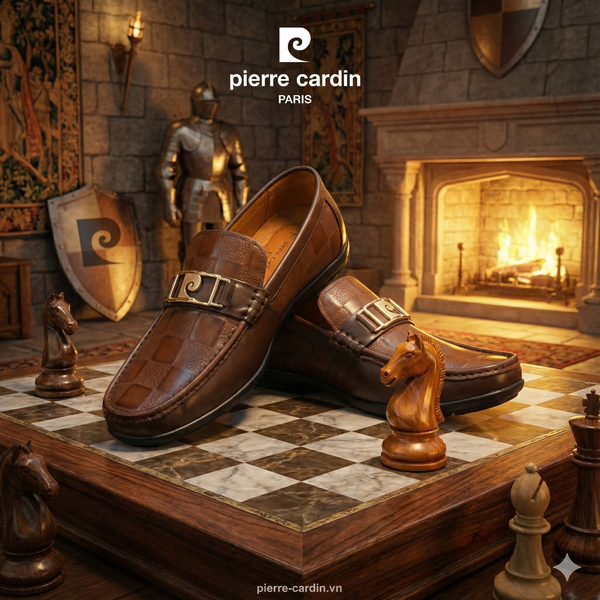 [THE KNIGHT] Giày Horsebit Moccasins Hàng Hiệu Pierre Cardin - PCMFWLJ 809