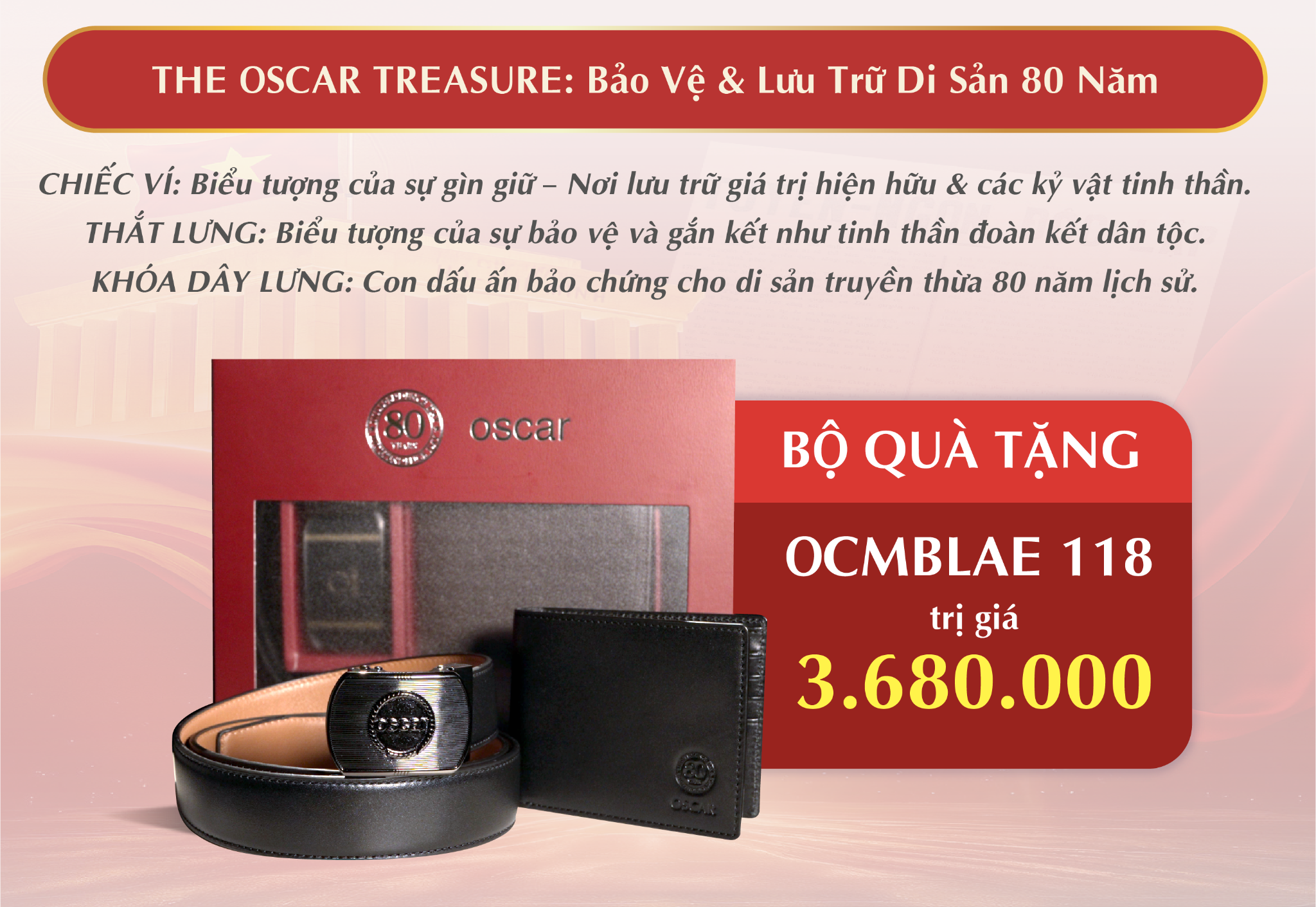 Pierre Cardin Paris Vietnam | Bộ Combo Thắt Lưng & Ví Da Thời Trang Thượng Hạng Oscar Fashion - OCMBLAJ 118