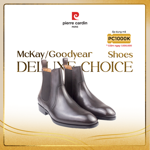 Bốt Cổ Cao Đế Da Pierre Cardin - PCMFWLH 368 (BLACK)