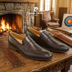 Giày Penny Loafer Cao Cấp Pierre Cardin - PCMFWLH 772 (BROWN)