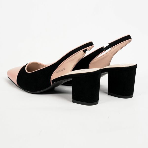 [Giao Hoả Tốc 3h] Giày Cao Gót Slingback Pierre Cardin Mã 303 - Gót Vuông Phối Màu Sang Trọng