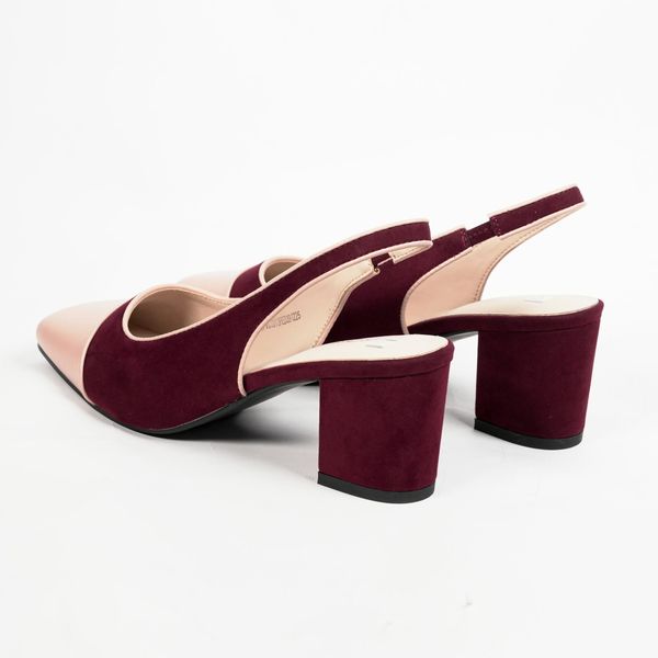 [Giao Hoả Tốc 3h] Giày Cao Gót Slingback Pierre Cardin Mã 303 - Gót Vuông Phối Màu Sang Trọng