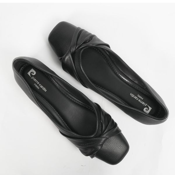 [Giao Hoả Tốc 3h] Giày Búp Bê Nữ Pierre Cardin 292 – Thiết Kế Mũi Vuông Thắt Nơ Sang Trọng