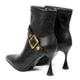 Giày Boots Nữ Pierre Cardin - 298 (Da Thật Vân Hạt, Gót Thanh Mảnh & Khóa Đồng Sang Trọng)