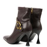 Giày Boots Nữ Pierre Cardin - 298 (Da Thật Vân Hạt, Gót Thanh Mảnh & Khóa Đồng Sang Trọng)