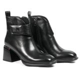 Giày Boots Nữ Pierre Cardin - 300 (Da Thật Cao Cấp, Thiết Kế Gót Khối Hình Học Hiện Đại)