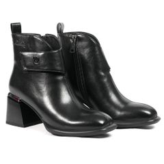 Giày Boots Nữ Pierre Cardin - 300 (Da Thật Cao Cấp, Thiết Kế Gót Khối Hình Học Hiện Đại)
