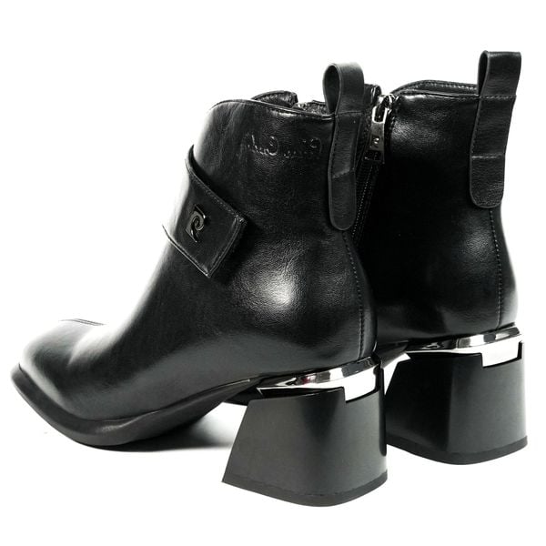 Giày Boots Nữ Pierre Cardin - 300 (Da Thật Cao Cấp, Thiết Kế Gót Khối Hình Học Hiện Đại)