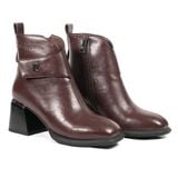 Giày Boots Nữ Pierre Cardin - 300 (Da Thật Cao Cấp, Thiết Kế Gót Khối Hình Học Hiện Đại)