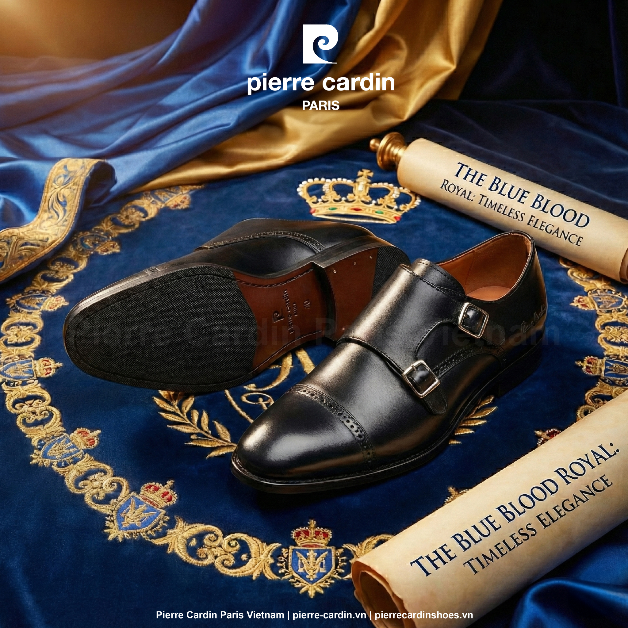 Pierre Cardin Paris Vietnam | Giày Double Monkstrap Cao Cấp Pierre Cardin - PCMFWLH 363