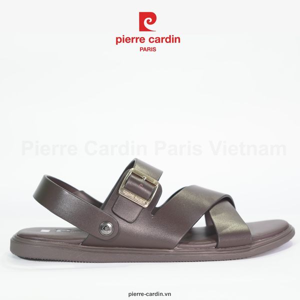 Giày Sandal Nam Pierre Cardin Mã 168 - Phong Cách Mạnh Mẽ Với Điểm Nhấn Khóa Cài Kim Loại