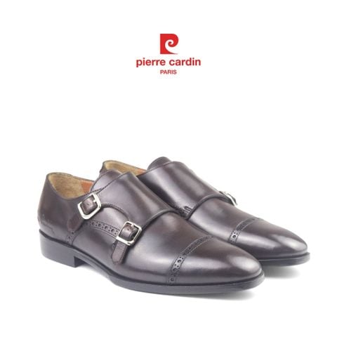 Giày Double Monkstrap Cao Cấp Pierre Cardin - PCMFWLH 363 (BROWN)