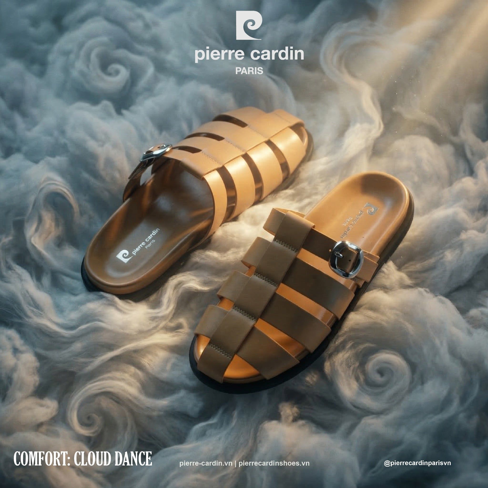 Dép Nữ Comfort Woven Cloud Dance Pierre Cardin - PCWFWS 302