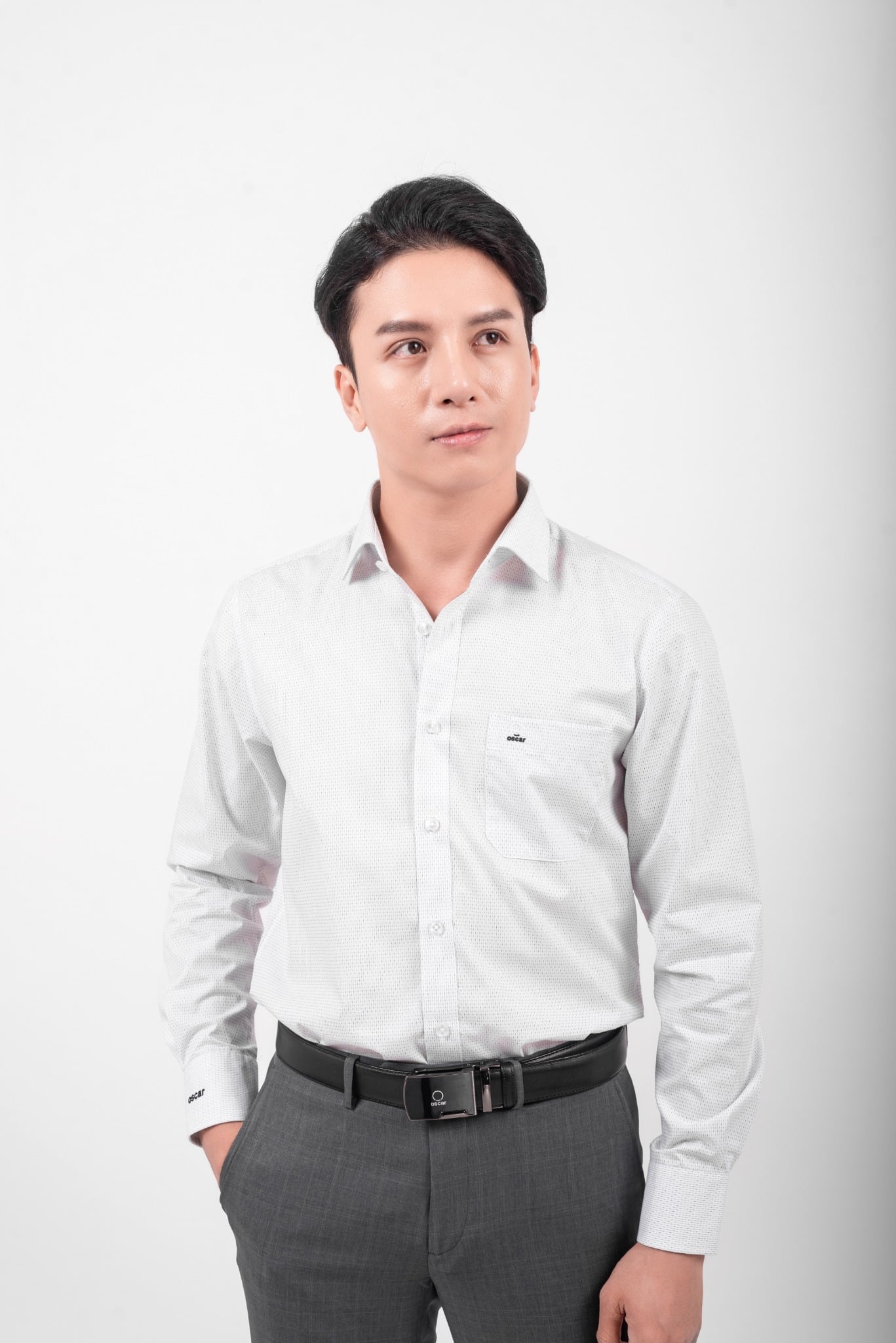 Áo sơ mi nam tay dài Oscar 049