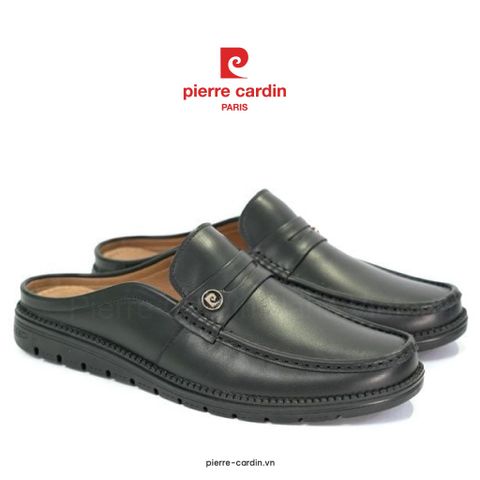 Giày Penny Mule Hàng Hiệu Phong Cách Quý Ông Paris Pierre Cardin - PCMFWLI 814 (BLACK)