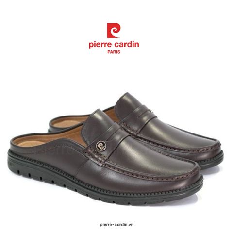 Giày Penny Mule Hàng Hiệu Phong Cách Quý Ông Paris Pierre Cardin - PCMFWLI 814 (BLACK)