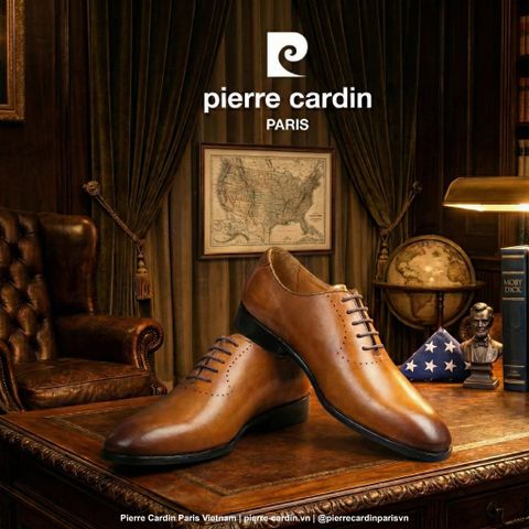 Giày Wholecut Oxford Da Bò Ý Pierre Cardin - PCMFWLH 365