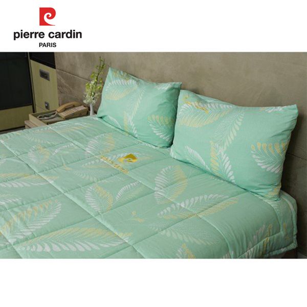 Bộ drap - áo gối lá xanh ngọc 003 Tencel Silky